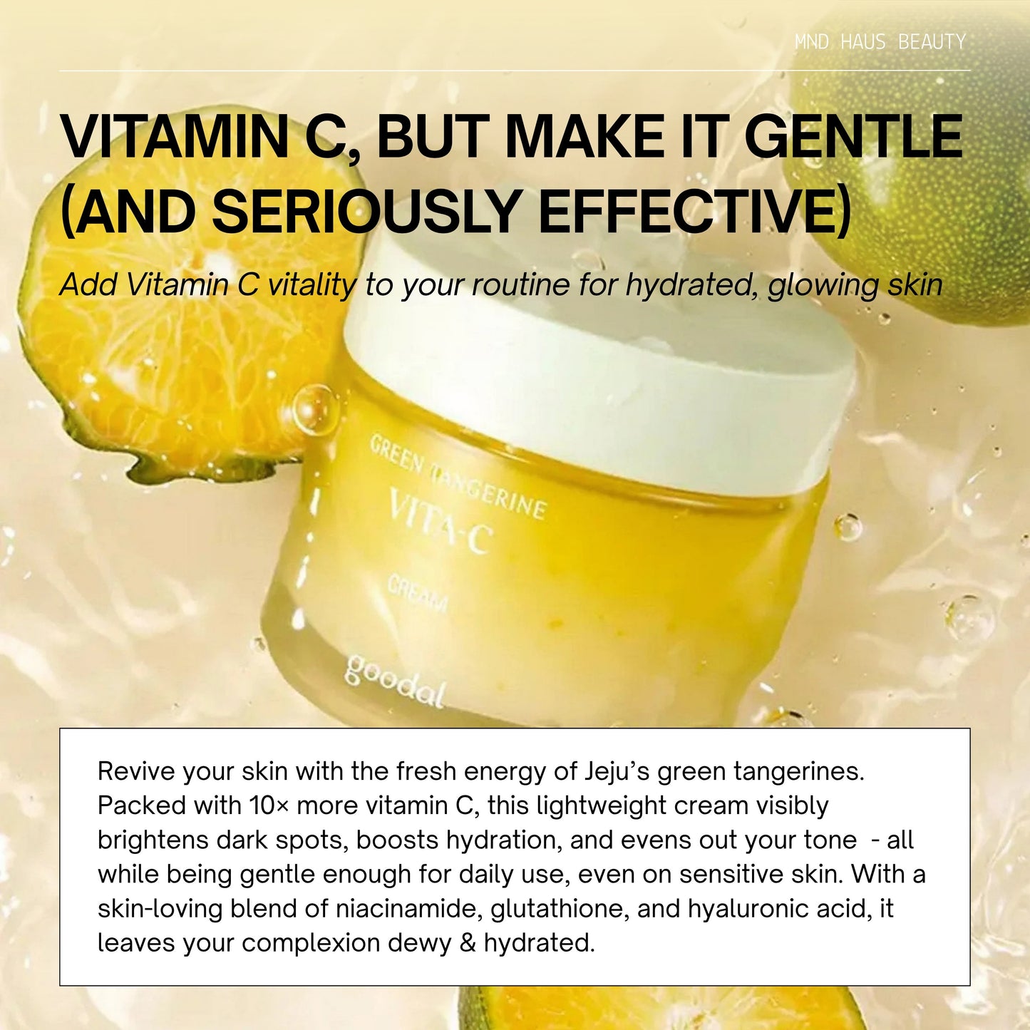 Goodal Green Tangerine Vita C Dark Spot Care Cream (50ML)
