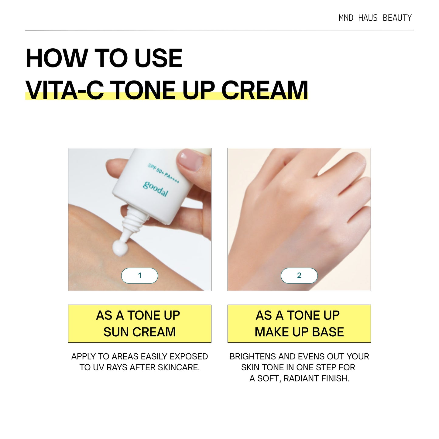 Goodal Green Tangerine Vita C Dark Spot Tone Up Cream SPF50+ PA++++ (50ML)