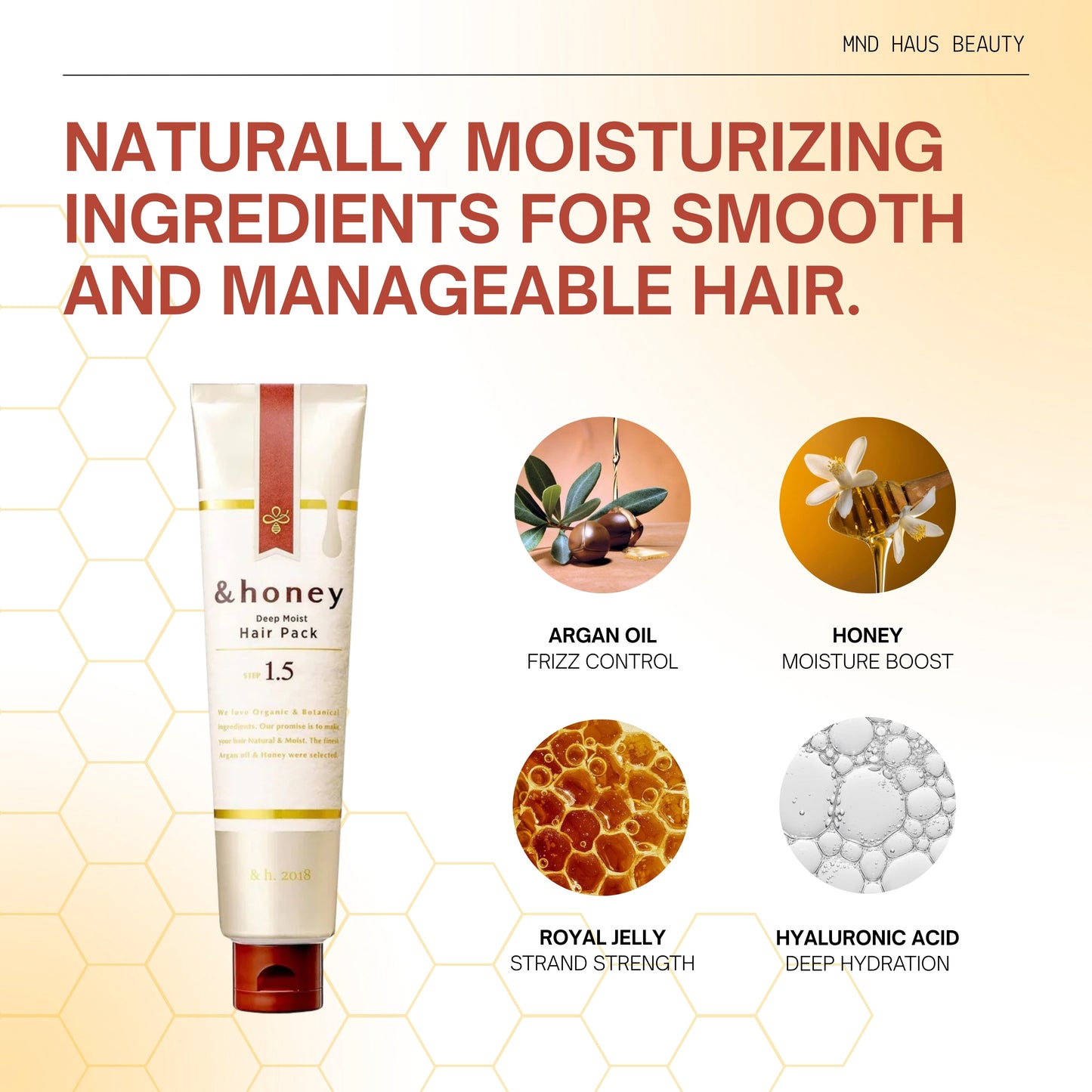 ViCREA &honey Melty Moist Repair Hair Pack (130G)