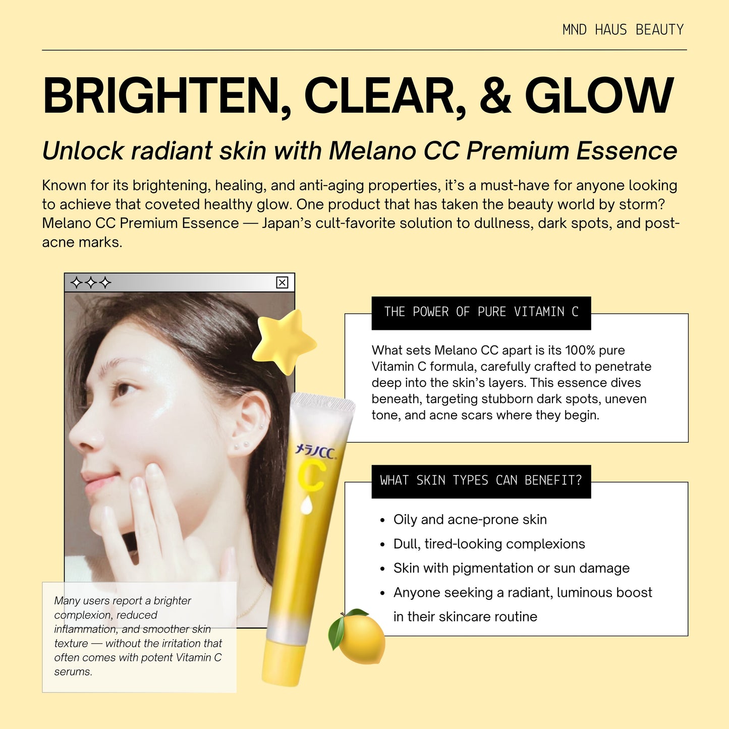 Rohto Mentholatum Melano CC Premium Brightening Essence Serum (20ML)