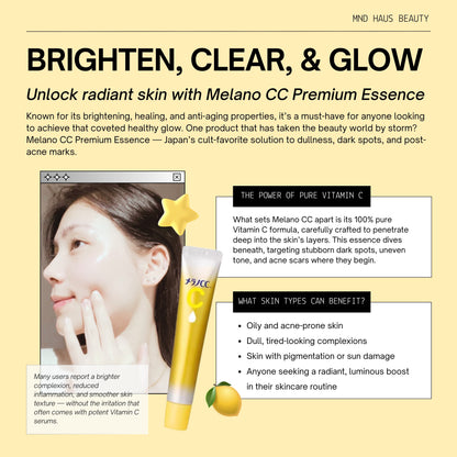 Rohto Mentholatum Melano CC Premium Brightening Essence Serum (20ML)