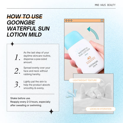 Goongbe Waterful Sun Lotion Mild SPF 50+ PA++++ (80ML)